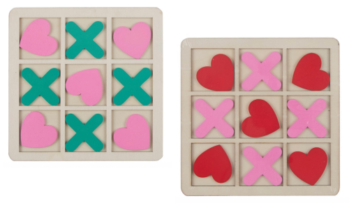 Valentine's Day tic-tac-toe sets