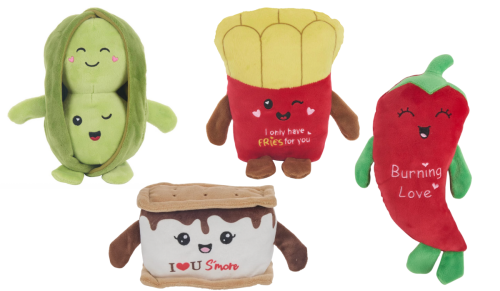 Valentine's Day food stuffed animals