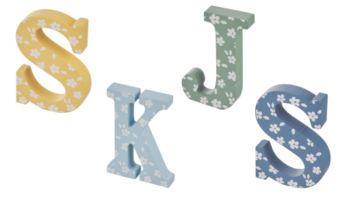 tabletop letter decor
