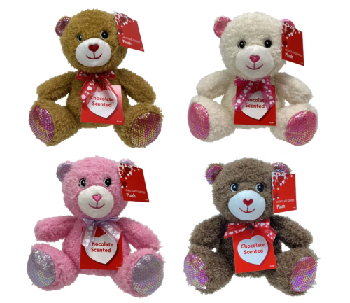 Valentine's Day chocolate-scented teddy bears