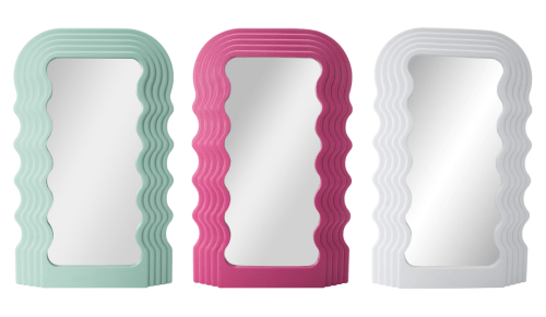 colorful wavy mirrors
