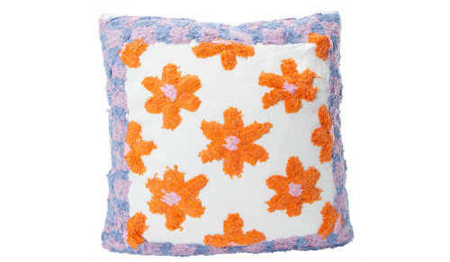 floral throw pillow