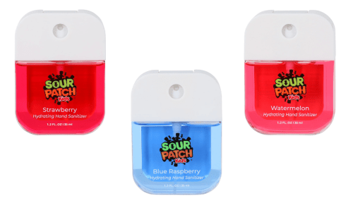 Sour Patch Kids hand sanitizers