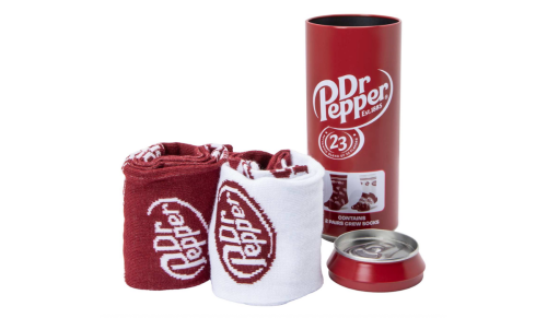 Dr. Pepper socks