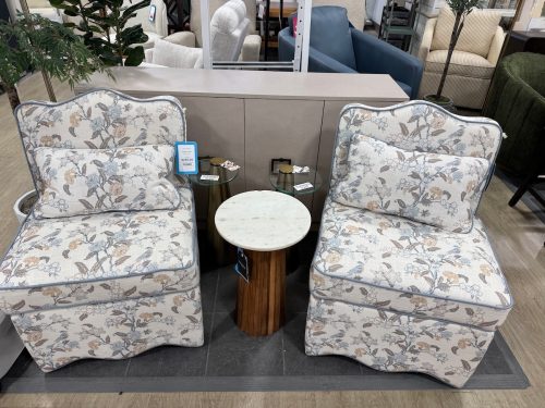 floral chairs