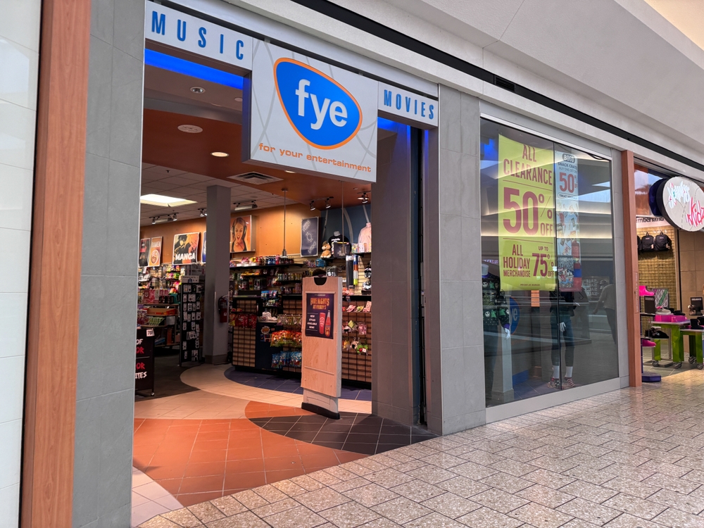 An FYE storefront