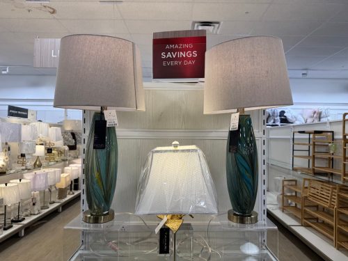 glass lamps HomeGoods