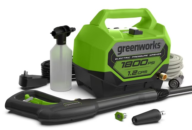 Greenworks 1800-PSI 1.2-GPM Cold Water Electric Pressure washer