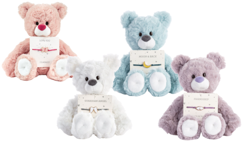 teddy bears with bracelets