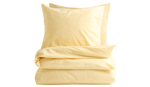butter yellow duvet set