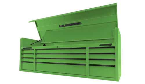 bright green tool chest