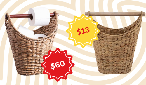 rattan toilet paper holder baskets