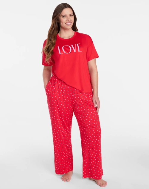 red PJ set