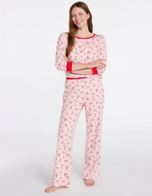pink and red PJ set