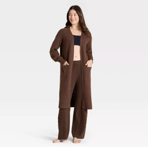 brown PJ set