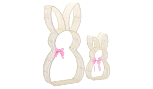 rattan bunny decorations