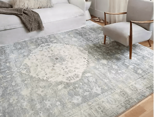 blue-gray rug