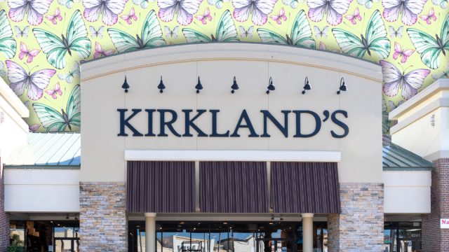 Kirkland's Home store with a butterfly background