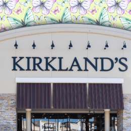 Kirkland's Home store with a butterfly background