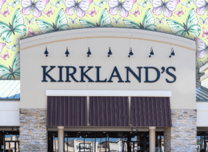Kirkland's Home store with a butterfly background