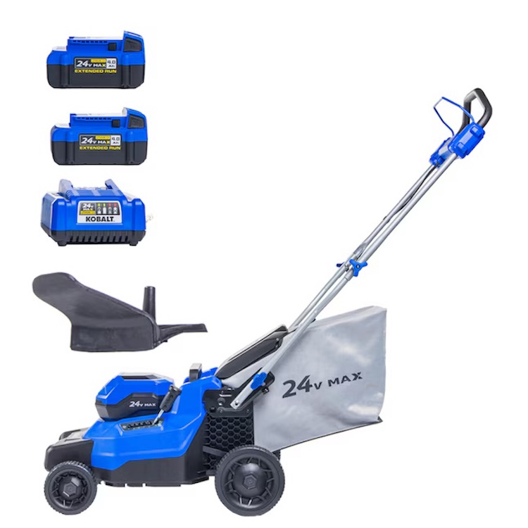 Kobalt 24-volt, 16-in Push Battery Walk Mower