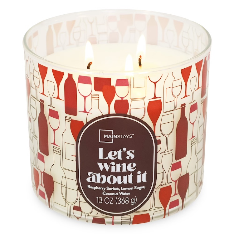 Mainstays 3-Wick Valentine's Candle