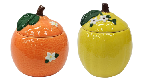 orange and lemon jars