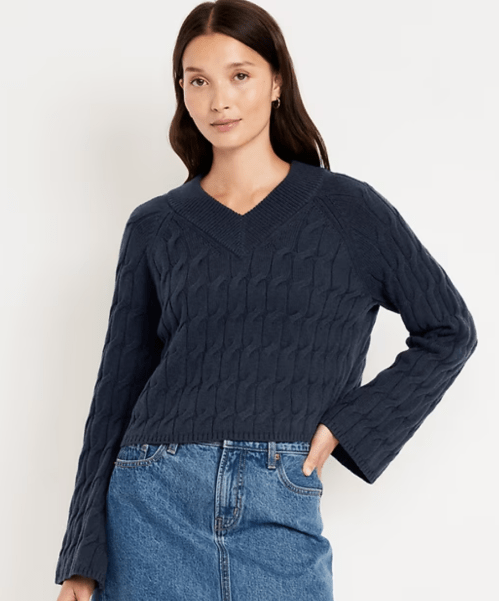navy blue sweater