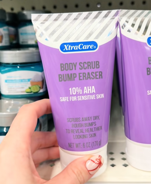body scrub bump eraser from Dollar Tree