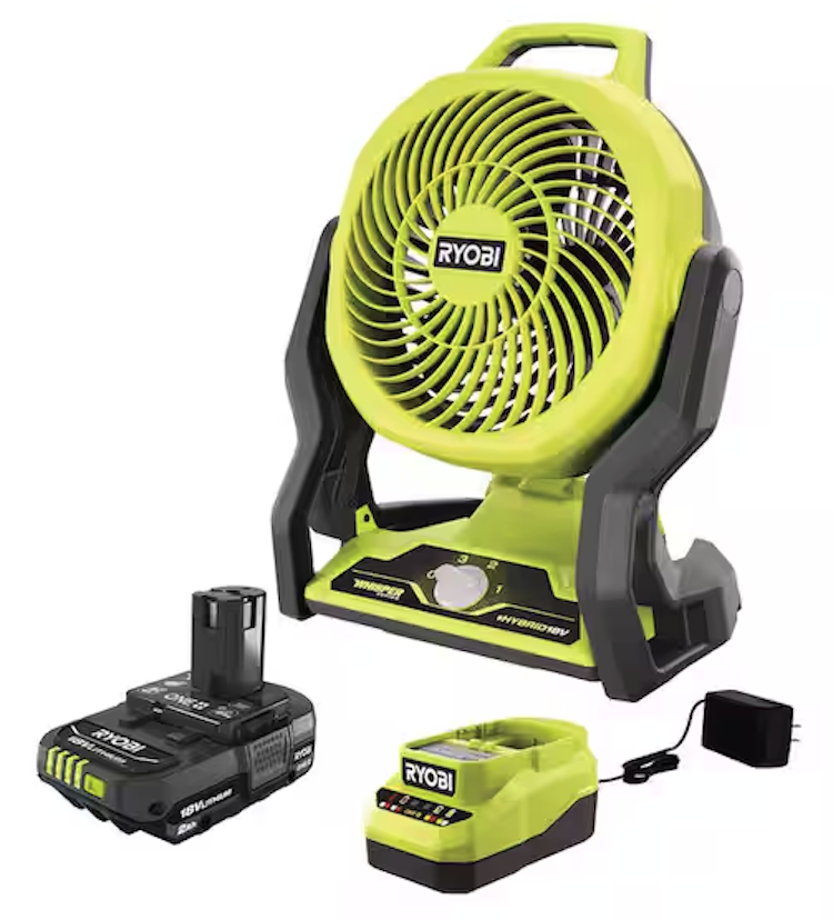 Cordless Hybrid WHISPER SERIES 7-1/2 in. Fan Kit