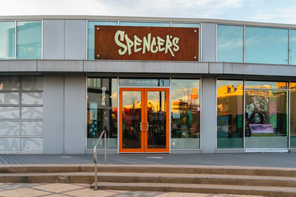 A Spencer's storefront