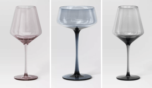 colored wine glasses