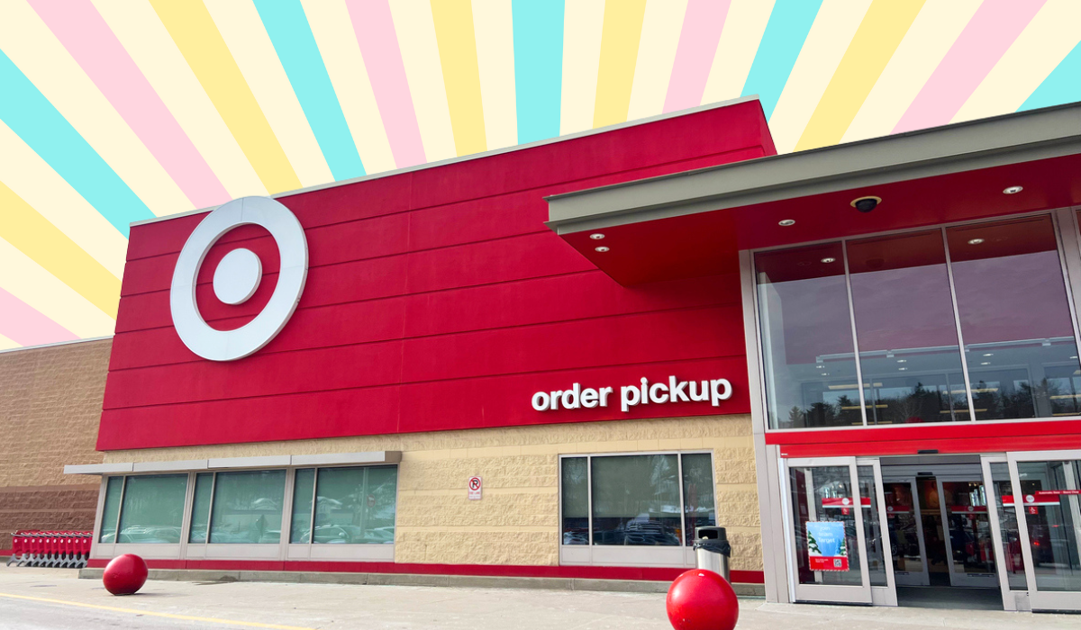 Target store with a pastel background