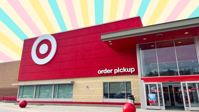 Target store with a pastel background