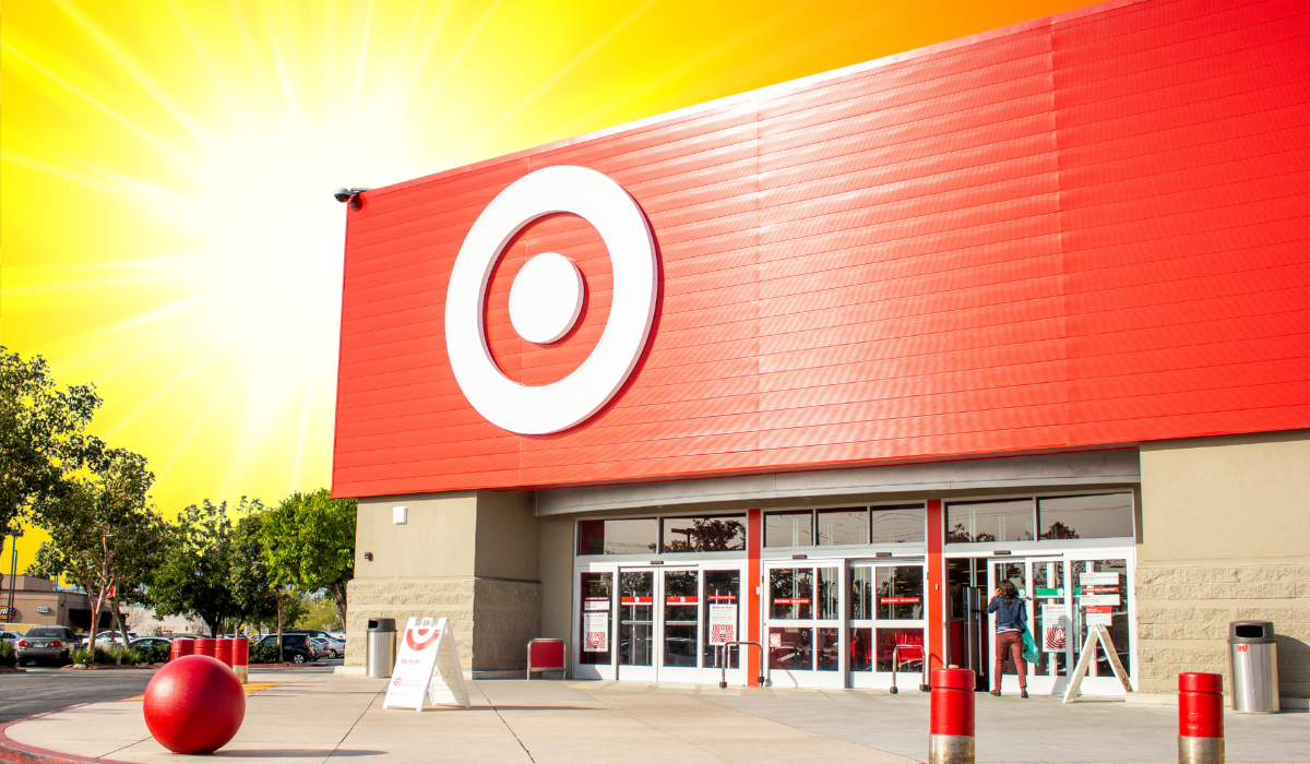 Target store with a sunny background