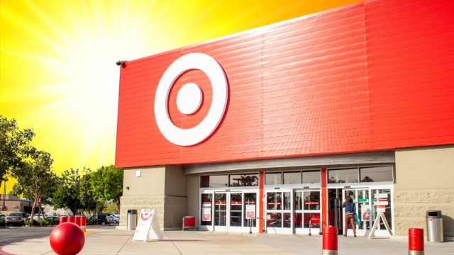 Target store with a sunny background