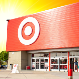 Target store with a sunny background