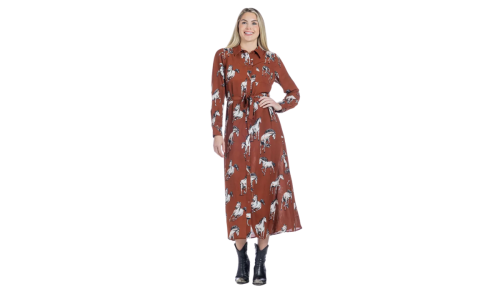 horse print dress
