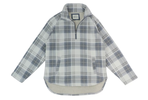 light blue flannel shirt