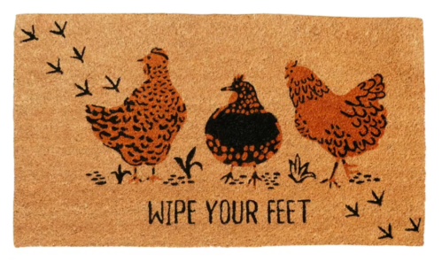 Natural Coir Chicken Door Mat