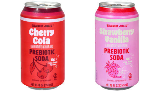 Trader Joe's prebiotic sodas