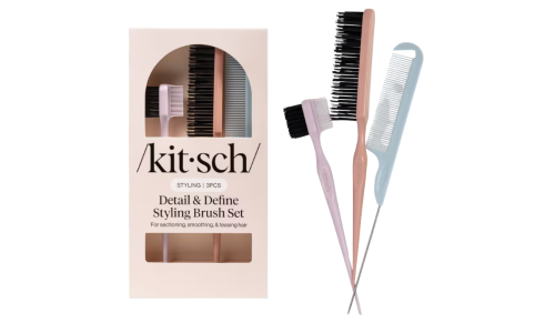 Kitsch detail and define hair brush set