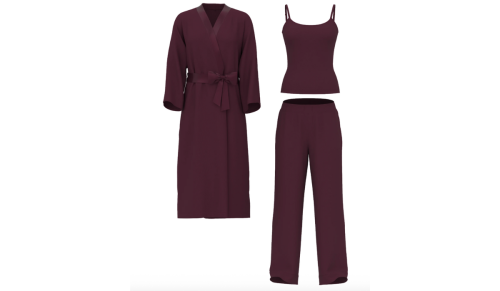 maroon loungewear set