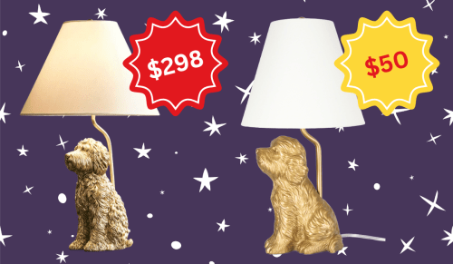 brass golden doodle table lamps