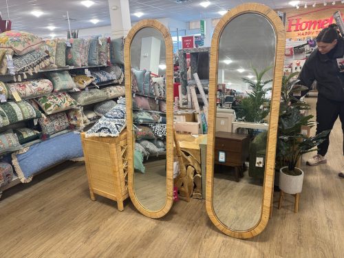 wicker mirrors