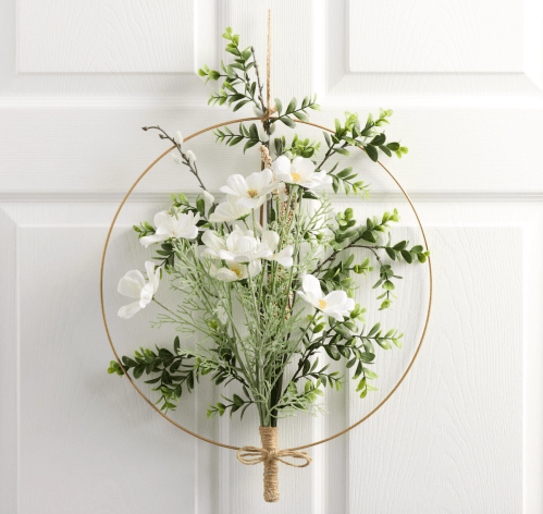 poppy bouquet ring wreath