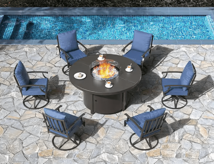 Zerpod Metal Patio Conversation Set