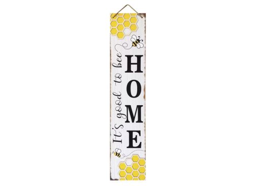 48" Tall Spring Reversible Porch Sign - Bee Home/Welcome