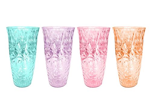 Diamond Cut Glass Vase