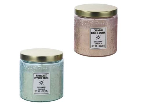 Energize Scented Candle With Metal Lid, Assorted Scents